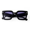 Fashion Rivet Oversize Blue Square Sunglasses Women Men Luxury Brans Designer Retro Tortoiseshell Large Frame Sun Glasses S2151J