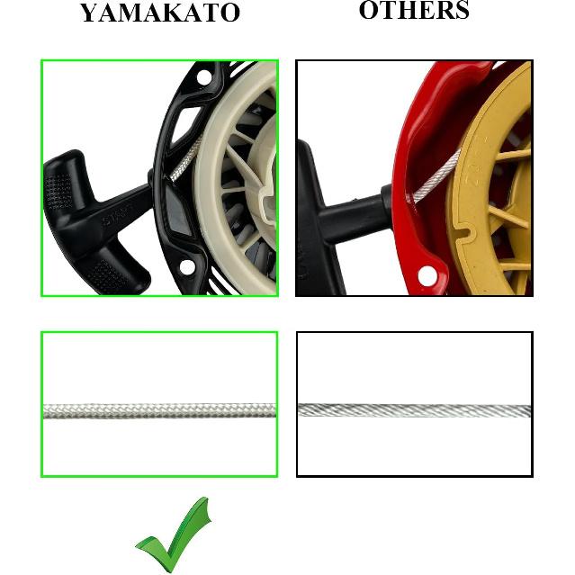 YAMAKATO 212cc Pull Start for Predator 212 Recoil Starter Aftermarket for Champion Generator Coleman Ct200u ex Bt200x 196 224 cc Mini Bike Go Kart