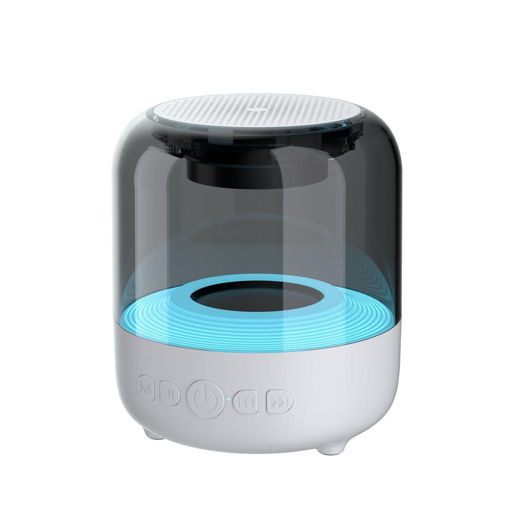 AI Bluetooth Smart Speaker with Stereo Sound and Colorful LED Lighting