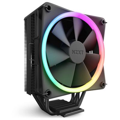 NZXT T120 RGB CPU Hava Soğutucu İletken Bakır Borular Akışkan Dinamik Rulmanlar AMD ve Intel Uyumlu Siyah - RC-TR120-B1 - - - -