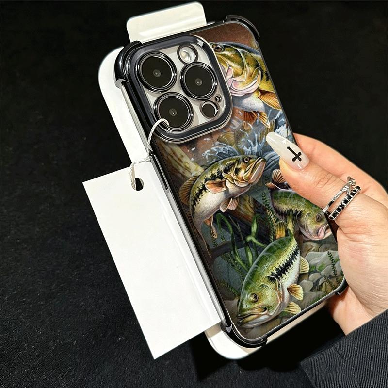 Carp Fish Fishing Rod Plating Phone Case For Xiaomi Poco X5 X6 X7 X8 Pro Max F8 Ultra F7 M8 M7 M5S Redmi 15C 15 14C 13C 13 X3 12