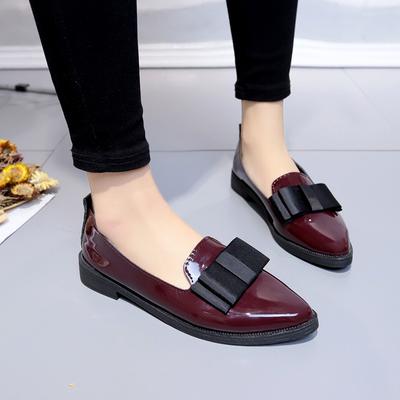 New Ladies LowTop Single Shoes Bow Knot Outdoor Anti Slip Footwear Fashion Pointed Comfortable Flat Simple Casual Women's Shoes