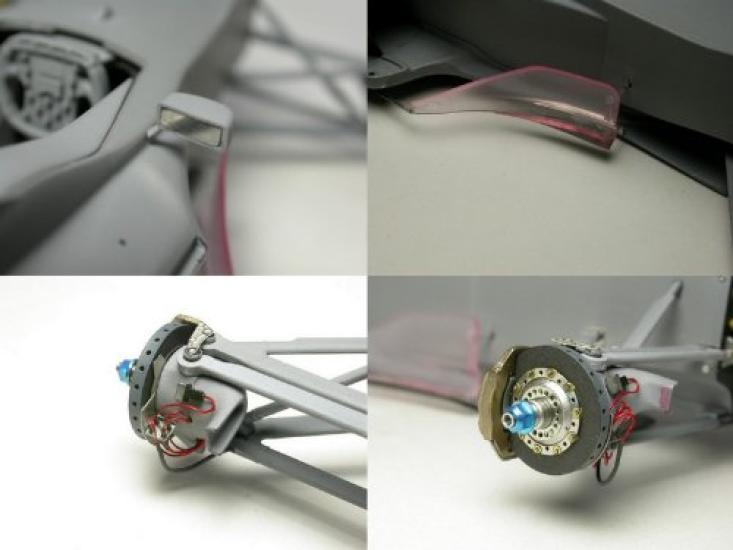 Top Studio Ferrari Super Detail Set Tamiya MD29003 1/20 F1-2000