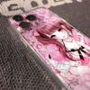 Soft Pink Anime Girl Illustration Phone Case for iPhone 17 16 15 14 13 12 11 16E Series Pro Max Plus Double Layer Protection