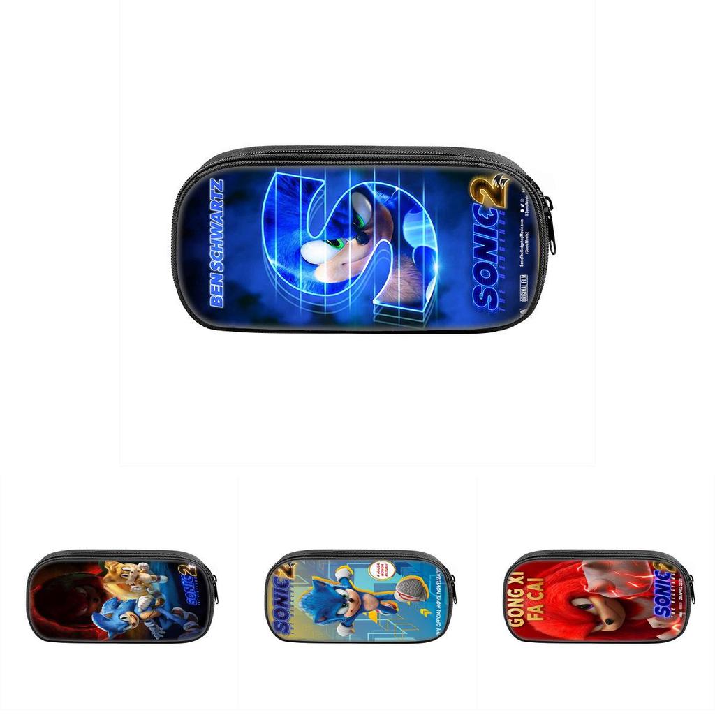 Sonic The Hedgehog Pencil Case With Nylon Material For School Students And Collectors
