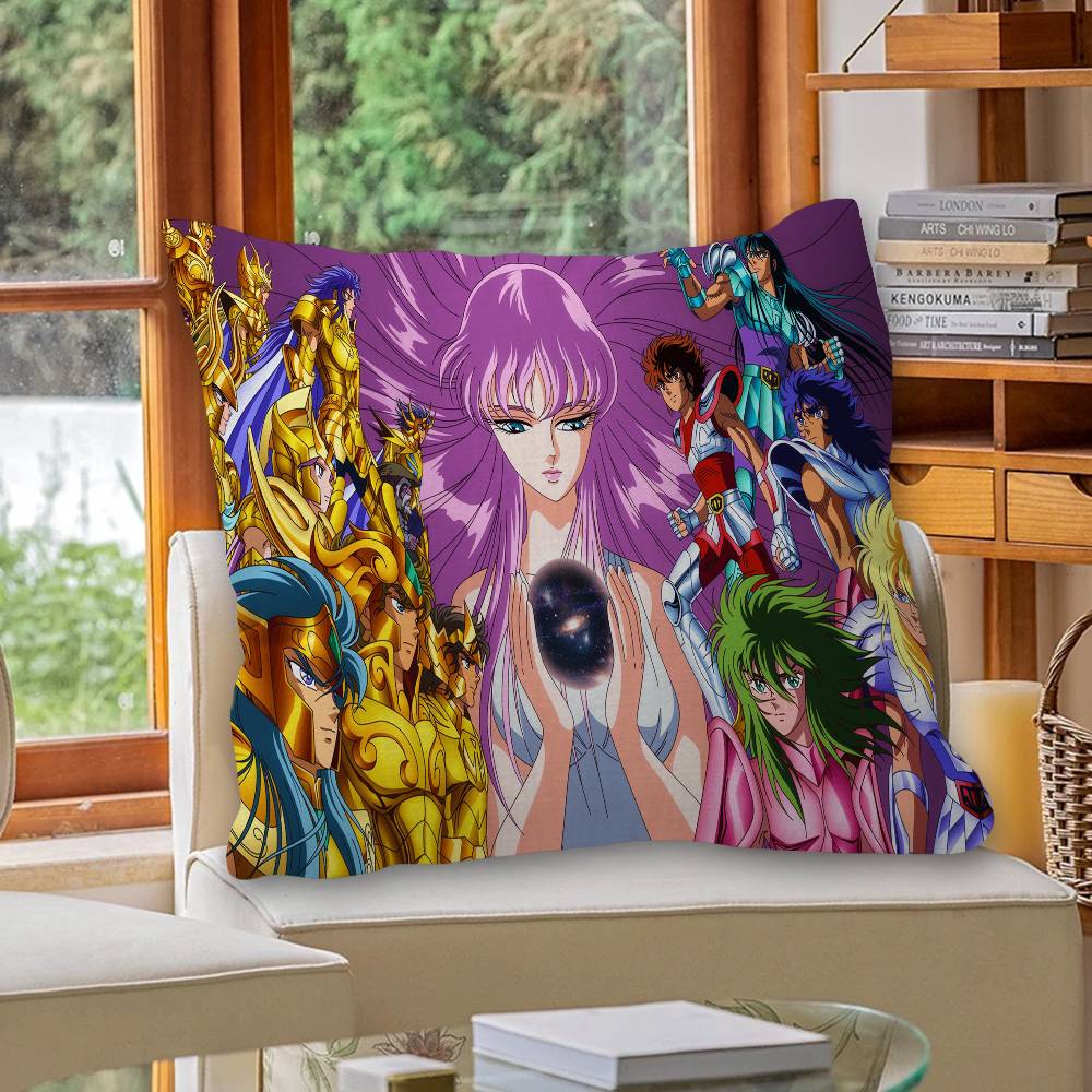 Retro Anime Saint Seiya Cushion Cover Decorative Pillow Sofa Home Decor case pillow cases