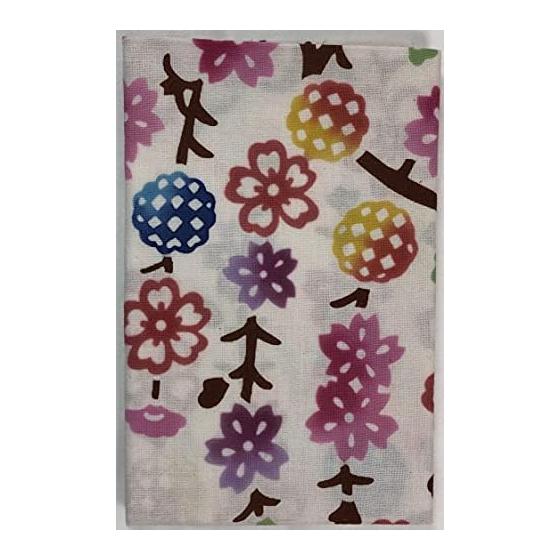 Yagi Sei Tenugui Dyeing - Bingata Artist Series: 'Weeping Cherry Blossoms' - Okinawa, Colorful, Made in Japan