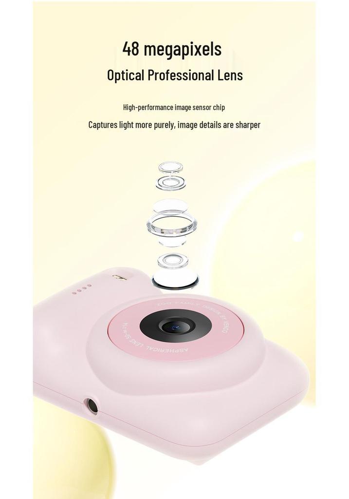 GEEKPAPA A6 Kids' Digital Camera: Trendy Toy Design, High-Quality Pixels, Perfect for Students and As a Birthday Gift.