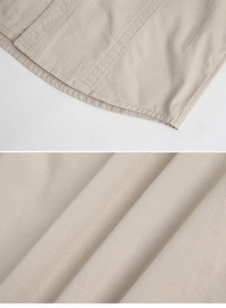 Men's Plus Size Casual Long-Sleeve Shirt with Pocket - Solid Color, Ideal for Middle-Aged & Young Men, Autumn Workwear Style