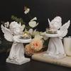 Nordic Angel Candle Holder Decorative Angel Display Holder Resin Angel Ornament  Candlelight Dinner