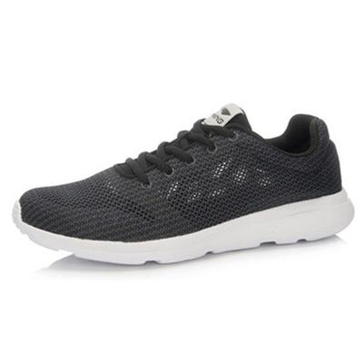 Li Ning Cushioning Slip Resistant Breathable Low Top Casual Running Shoes Men's Black ARJL001-7