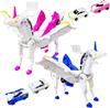 UOPR Unicorn Car Transforming Robot Toy - 2-Piece Kids' Transforming Car Robot with Magic Cone - More Than Just a Car Toy, It's Also Great for