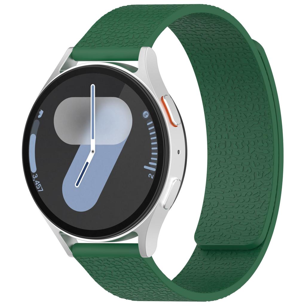 18mm 20mm 22mm Silicone Magnetic Loop Strap For Samsung Galaxy Watch 7/6/5/4 Active 2 Amazfit Bracelet HUAWEI Watch GT 2e 3 Band