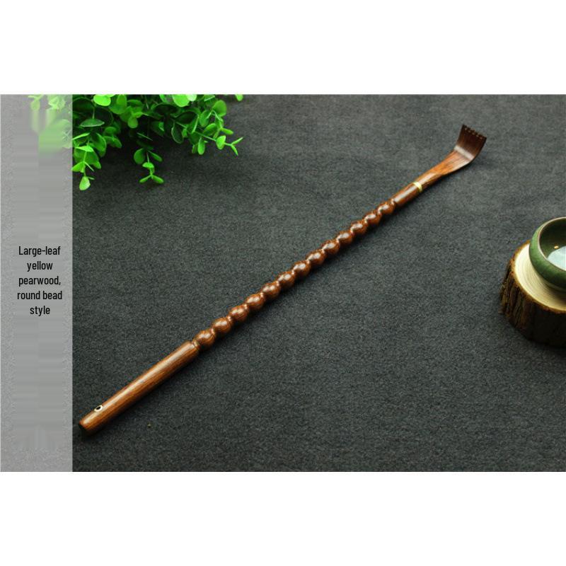 Ebenholz-Rückenkratzer mit Edelstahl - Juckreizlinderung für den ganzen Körper