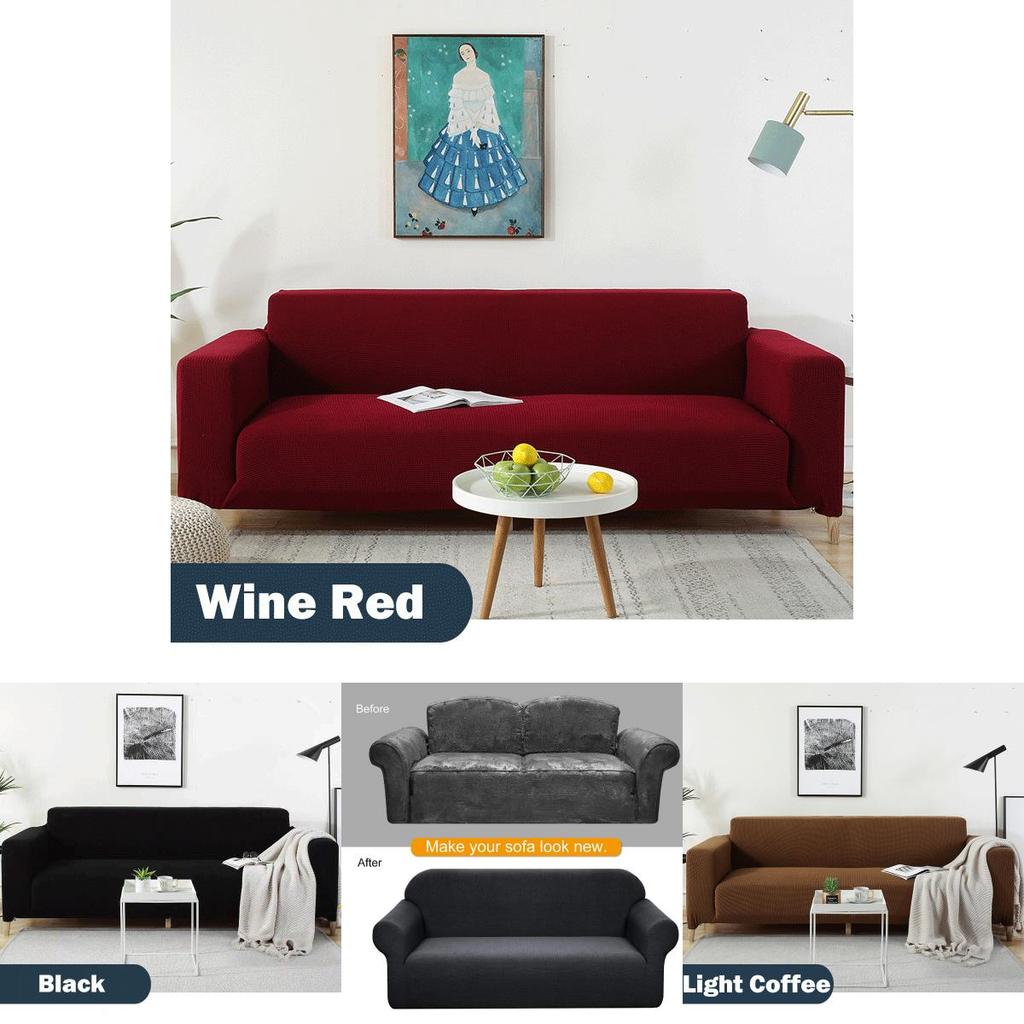 Premium Elastic Stretch Waterproof Sofa Covers For 1 To 4 Seater Furniture Protection