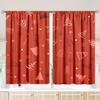 2 Pieces - Christmas Print Curtains - Polyester Material - Bedroom, Living Room, Study Private Curtains - Customizable Patterns