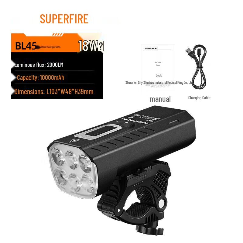 

SupFire BL45 Smart Sensor Rechargeable Bicycle Headlight