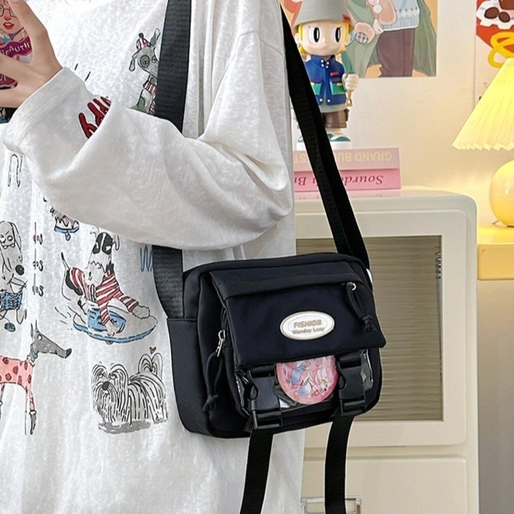 

Harajuku Transparent Itabag Y2k Crossbody Bag Fashion JK Shoulder Bag Daily білий