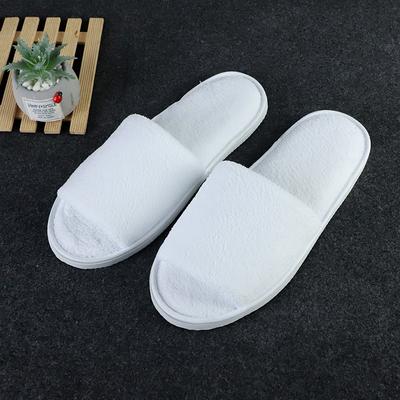 Pantofole usa e getta morbide e calde Pantofole in pile corallo Mezza confezione Pantofole da hotel Traspiranti Antiscivolo Scarpe da uomo e donna Quattro stagioni
