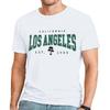 Los Angeles California T Shirt for Men Palm Tree Graphic Vintage Tees Streetwear Beach Vacation Summer Causal Shirts