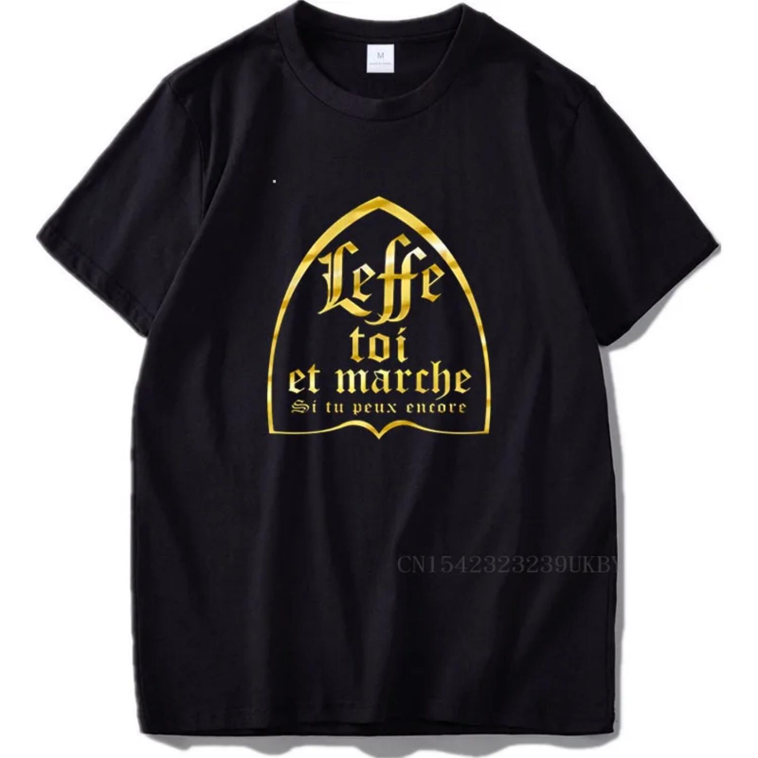 

Leffe Yourself And Walk If You Still Can Футболка Французский Текст Любители Пива Алкоголя Выпивки Футболка 100% Хлопок Мягкие Футболки Топы S чёрный