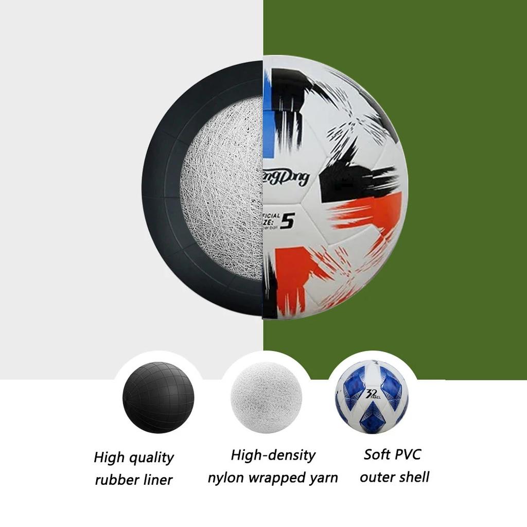 Football Size 5 PU Material Soccer Balls Official Match Training Football Seamless Goal Team Outdoor Explosion-proof