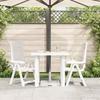 Outdoor Table White 80 X 75 X 72 Cm Plastic