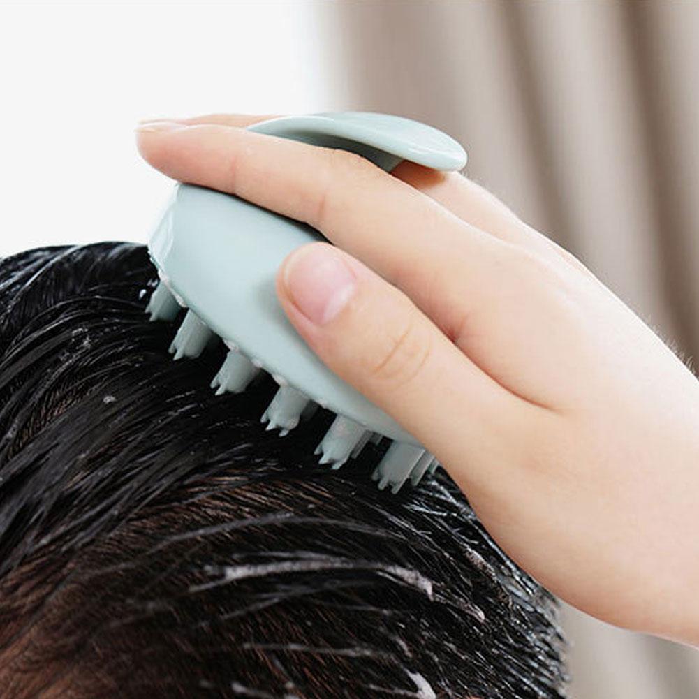 Silicone Scalp Cleaning Shampoo Hair Washing Brush Massage Cleaning Brush for Bathroom Use
