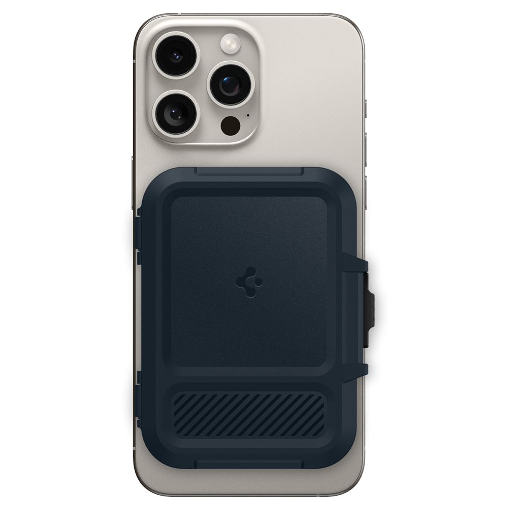 Spigen Lock Fit Magsafe Universal Magnetic Card Holder Metal Slate