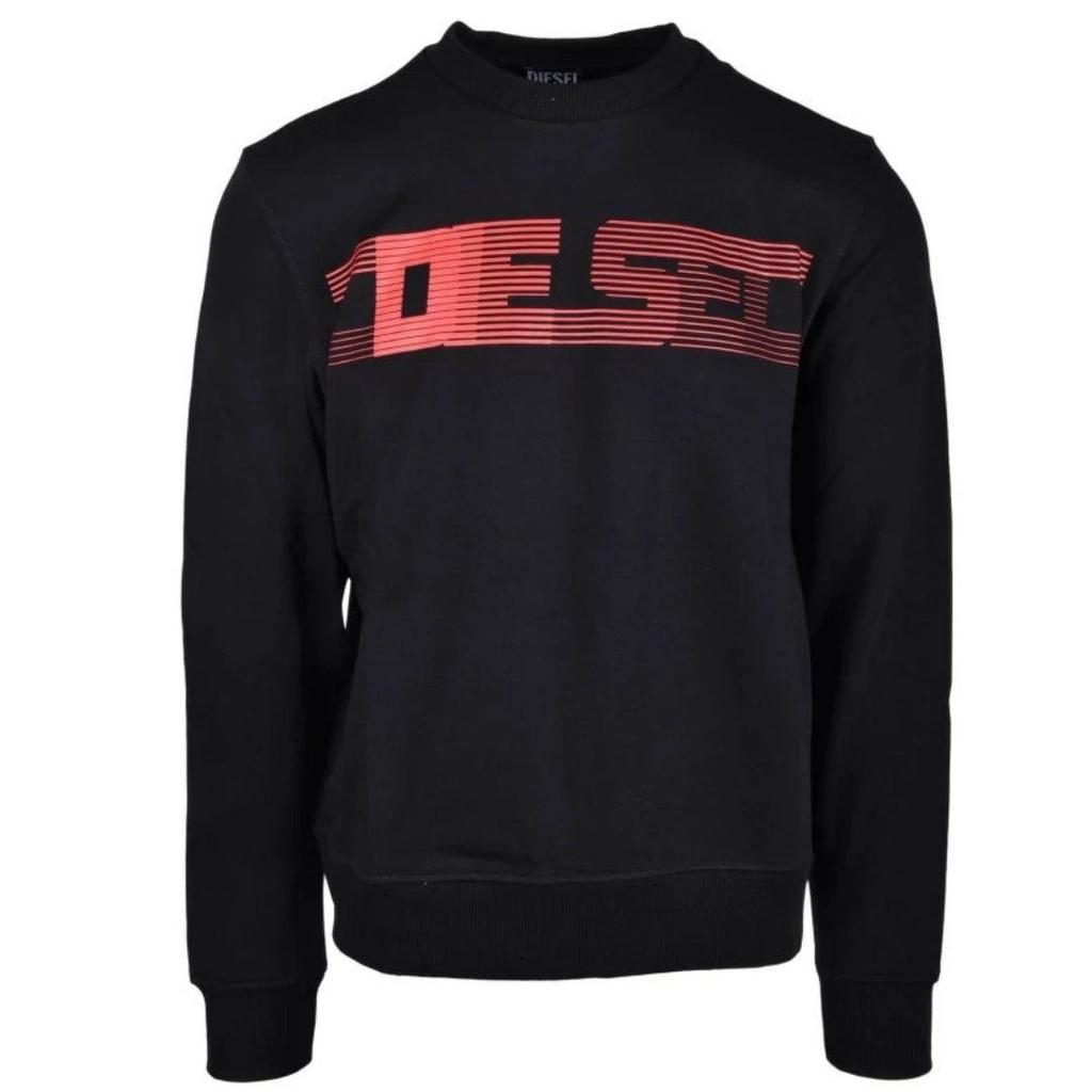 Diesel Unisex Adult Striped Logo Sweatshirt