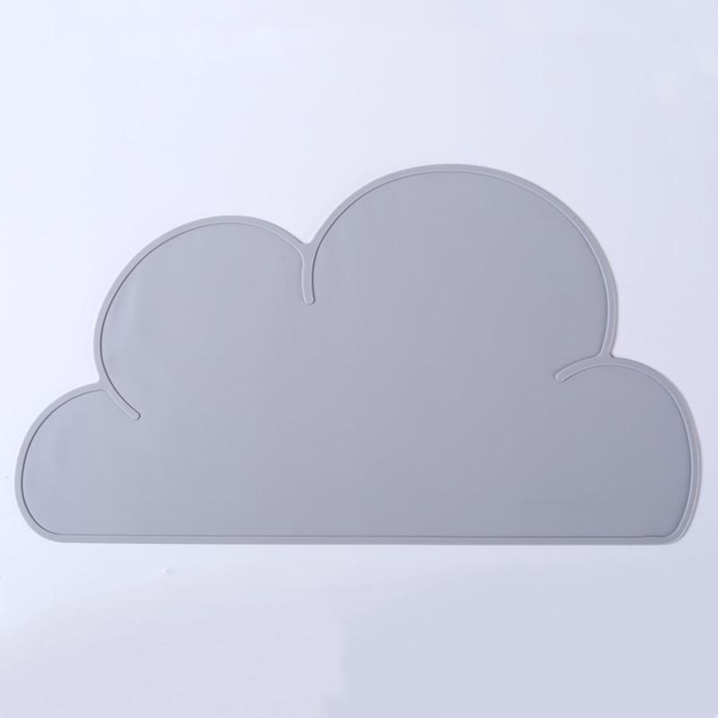 Covoraș de hrănire pentru pisici și câini cu stil nor anti-vărsare, anti-alunecare, impermeabil, rezistent la scurgeri, pentru alimente, ușor de curățat, suporturi de masă din silicon