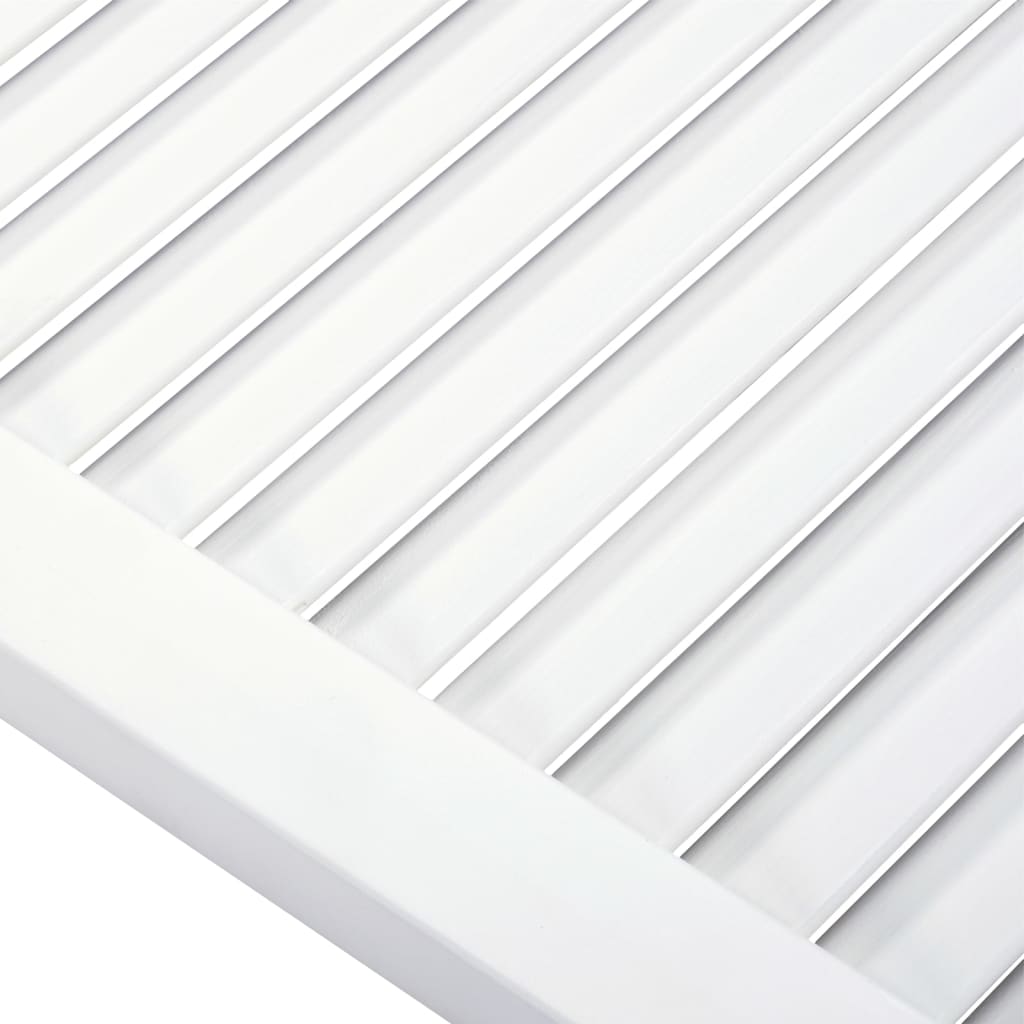 Vidaxl Drzwi Żaluzjowe Do Szafki, 4 Szt., Białe, 99,3X59,4 Cm, Sosnowe