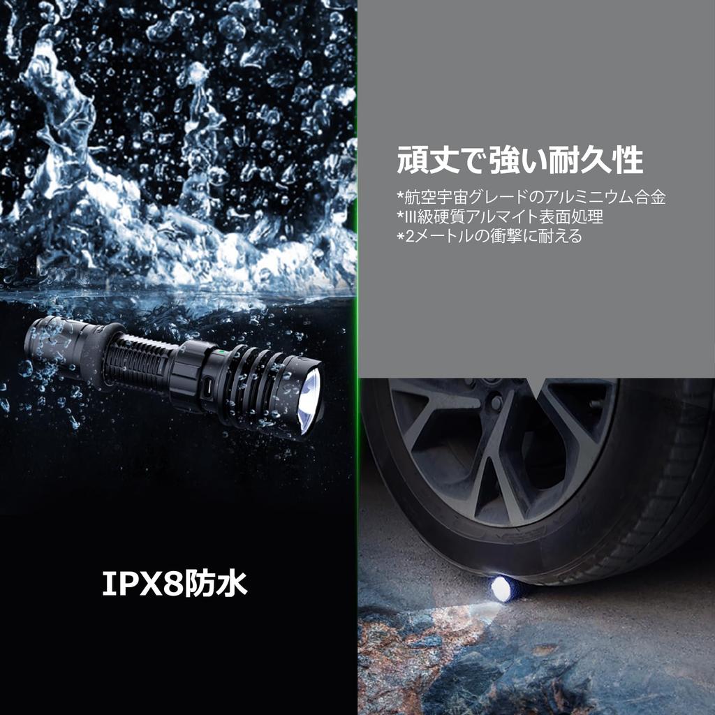 OLIGHT WARRIOR X 4 LED Tactical Dual 2600 High IPX8 for Outdoor Disaster and Patrol Flashlight, Flashlight, Rechargeable, Lumens, Brightness,