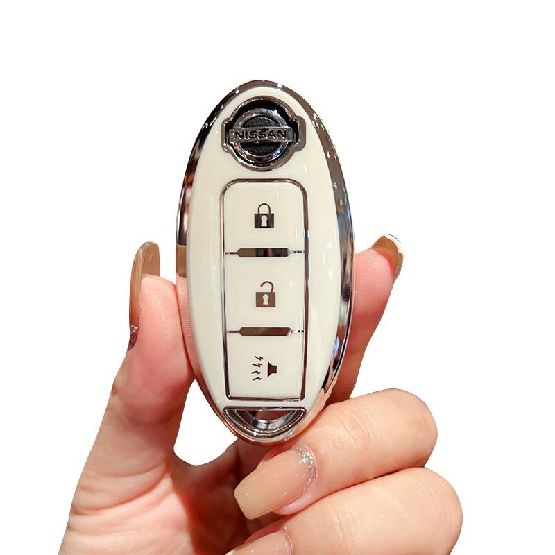 Applicable to Nissan key set 14th generation Xuanyi Bluebird Teana Sunshine Qijun Nissan Tiida bag buckle case Auto supplies