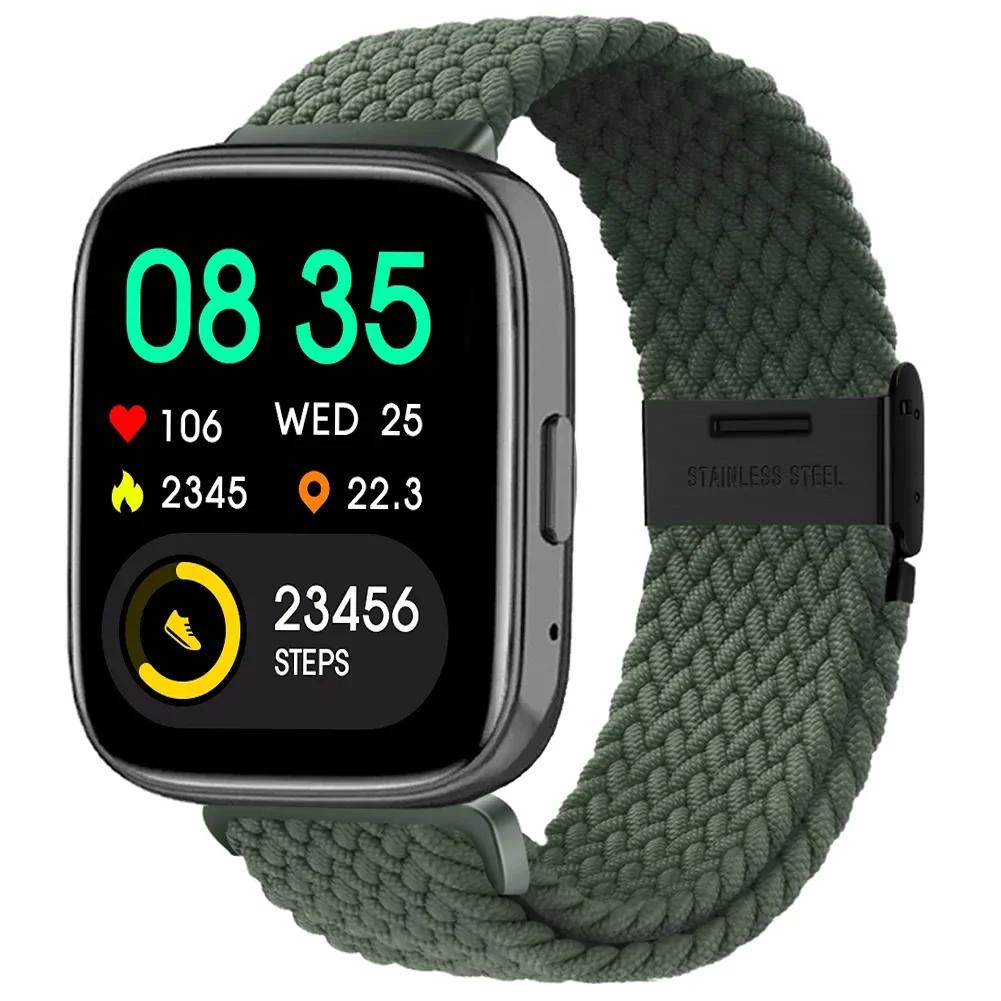 New Nylon Braided Solo Loop Strap for Redmi Watch 5 3 Lite Band for Xiaomi Watch 5 3 Active Wristband Elastic Weave Bracelet