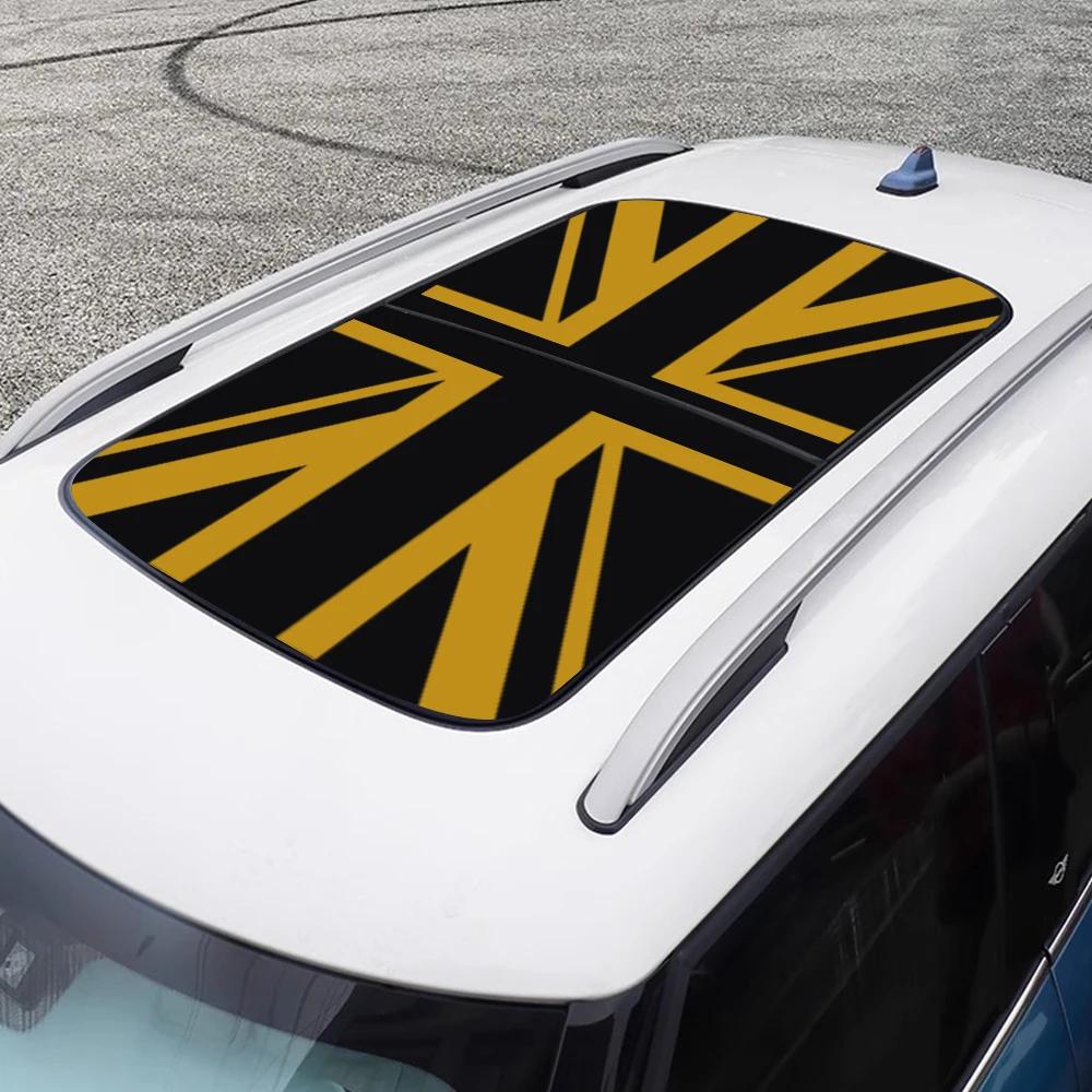 Film Vinyle Créatif pour Toit Ouvrant de Voiture Union Jack Autocollant Pare-Soleil pour MINI Cooper JCW One F54 F55 F56 F60 R53 R55