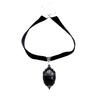 Dark Gothic Retro Style, Black Oval-shaped Pendant, Choker Necklace, Neckband, Necklace for Women