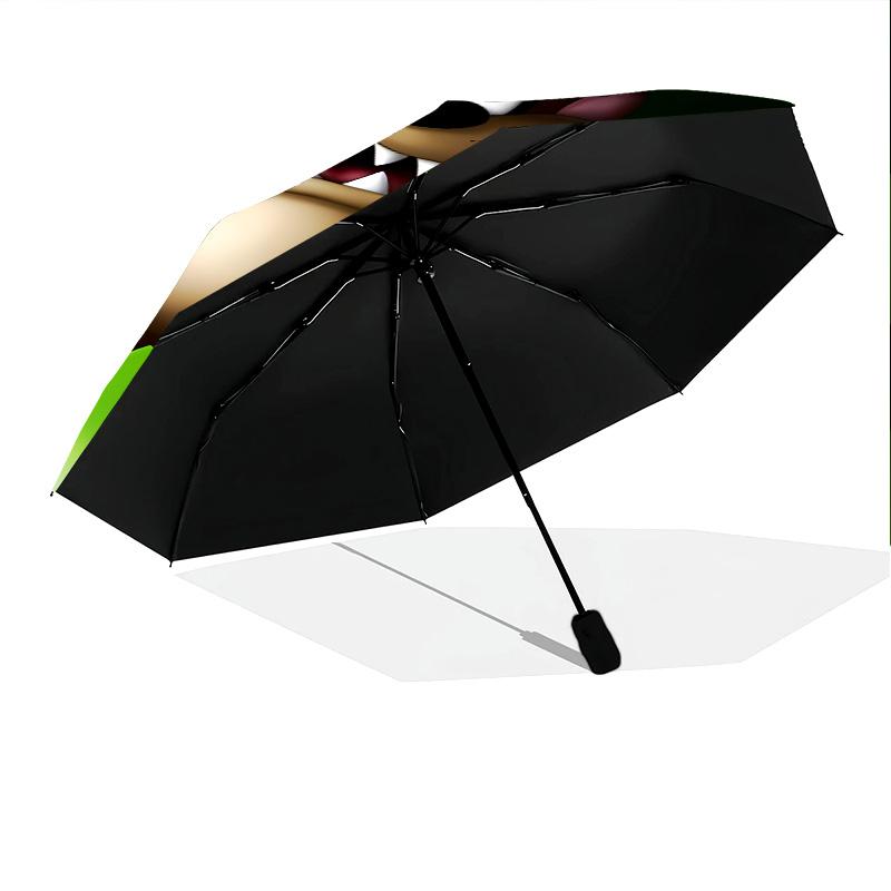 Taz Split Skeleton Folding Umbrella 8 Paraphenoid Bones Durable Printing Gift Travel