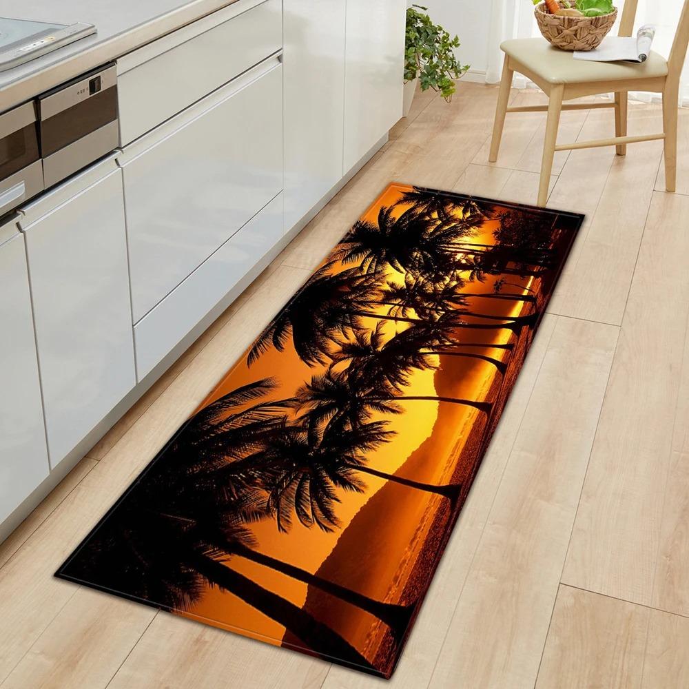 Landscape Print Home Kitchen Floor Mat Door Front Decoration Floor Mat
