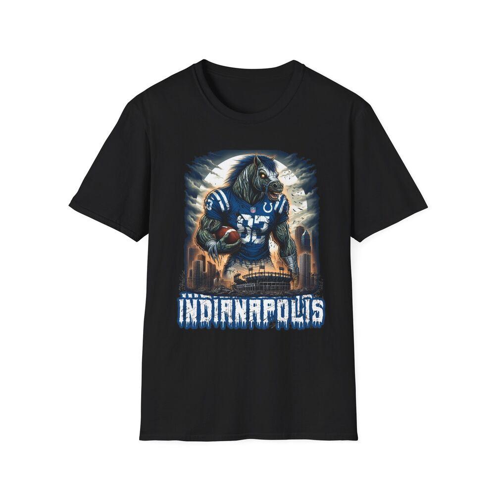 Indianapolis Colts Skrekk Mashup T-skjorte - Skummel NFL-fanklær