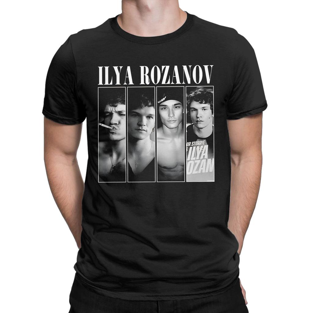Ilya Rozanov Heated Rivalry TShirt Men Amazing Pure Cotton Tees Round Collar Short Sleeve Mens TShirt Summer Mens Clothing