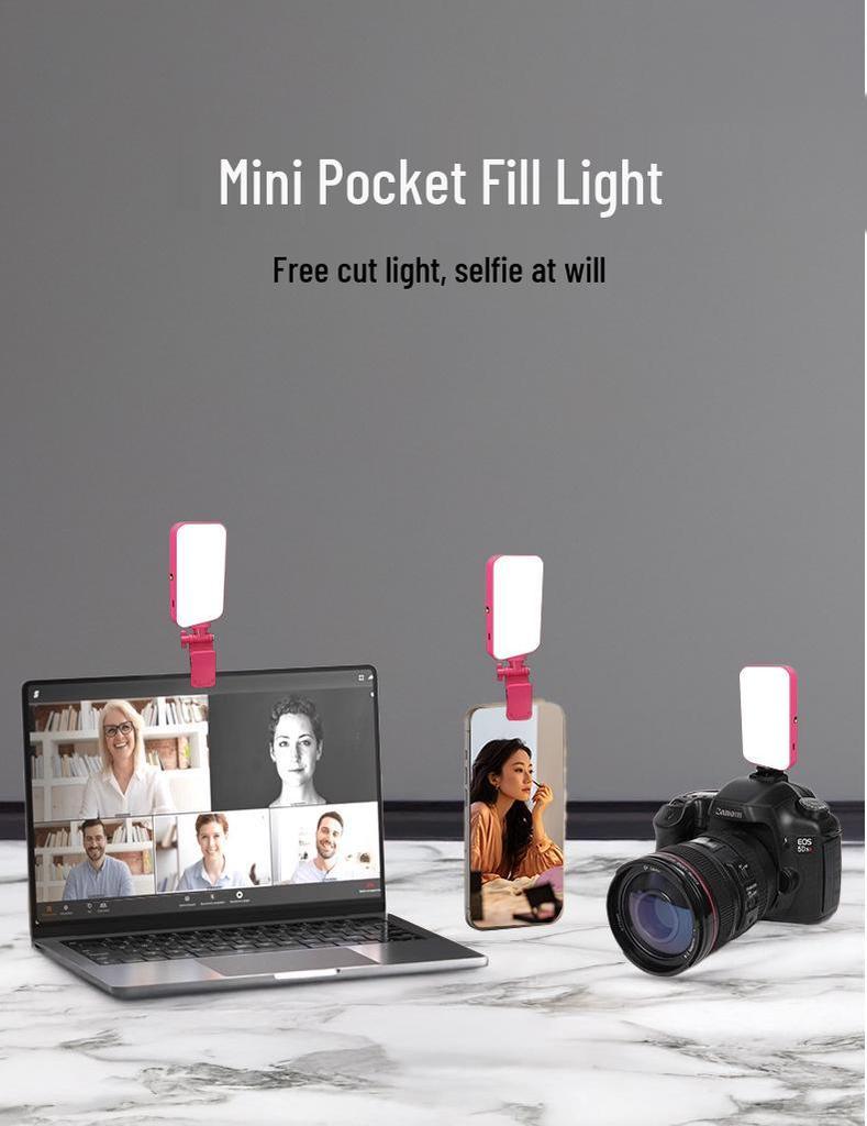 N13 Doppelseitiges Mini-Handheld-Selfie-Licht mit dreifarbigen Fülloptionen