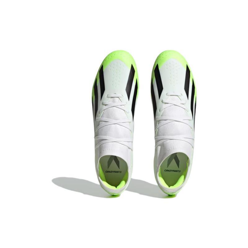 adidas X Crazyfast.3 Ag 'White Green Black' Sneakers ID9344