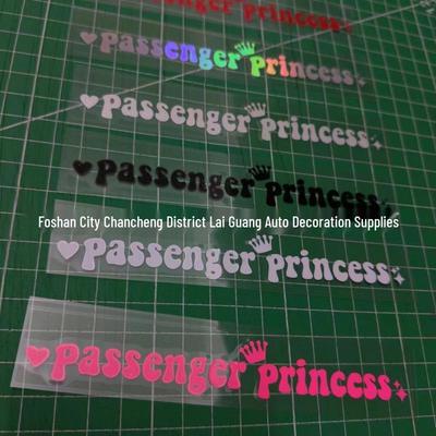 Passenger Princess Car Rearview Mirror Decorative Sticker