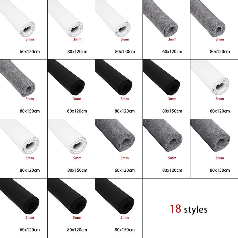 3mm 5mm Thick Calligraphy Painting Felt Pad Soft Wool Felt Mat 60x120cm Portable Beginner Table Mat DIY Sewing Writing Accessory