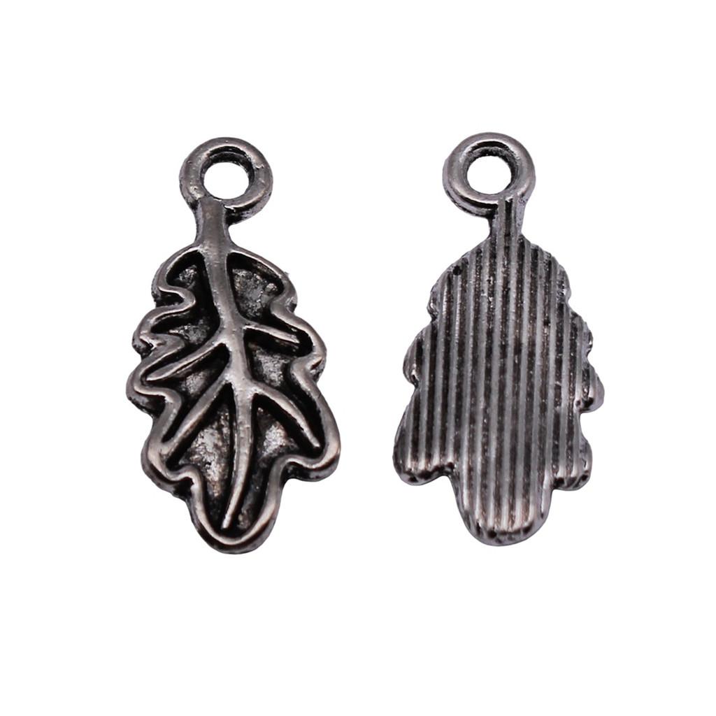 Filigree Leaf Charms Antique Alloy Pendants For Nature Inspired Jewelry