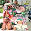 Pop Singer Ferxxo Feid  Blanket,Flannel Throw Blanket for Home Bedroom Bed Sofa Picnic Office Hiking Leisure Nap Birthday Gift