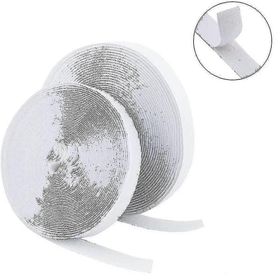 Velcro Tape Self-adhesive 25m Extra Strong, Double-sided Adhesive With Velcro 20mm Wide Se