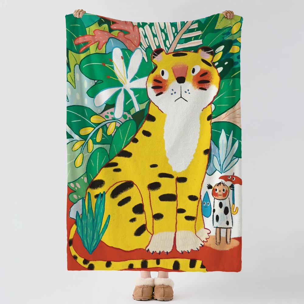 Artist P-Pdohk-k Throw Thick Comfort Flannel Quilt, Multi-scene Use Indoor Outdoor Daily Nap