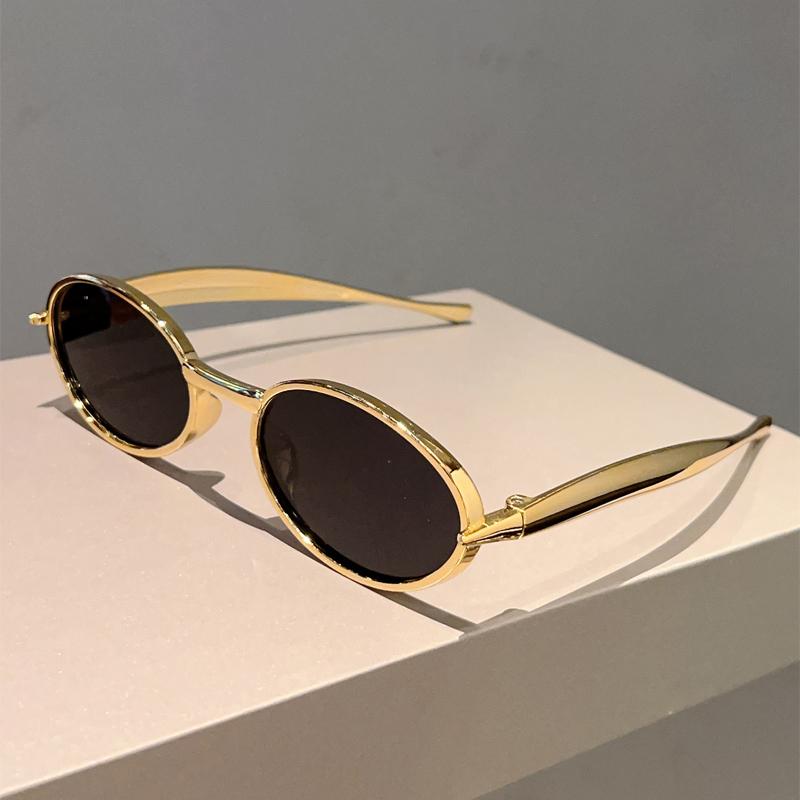 

KAMMPT Oval Sunglasses Men Fashion Vintage Outdoor Casual Shades Women 2026 Trendy Retro Luxury Brand Design Decor Sun Glasses as picture shows